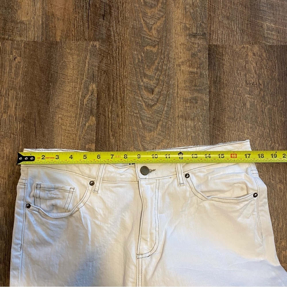 NWT Paige Normandie Slim Straight White Jeans Size 34 - Picture 5 of 14